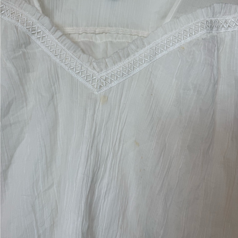 Steele White Oversized Boho Top - Picture 3 of 5
